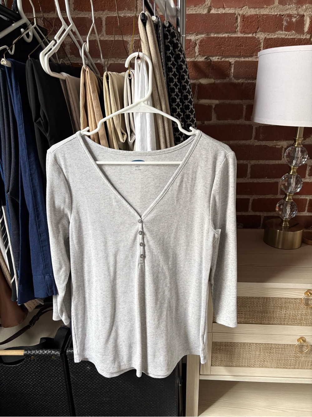 Old Navy Light Ribbed Top - Picture 2 of 4